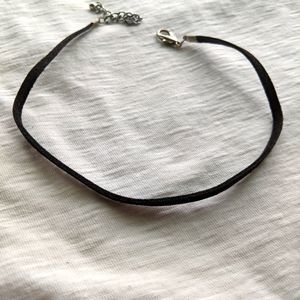 Black fabric choker